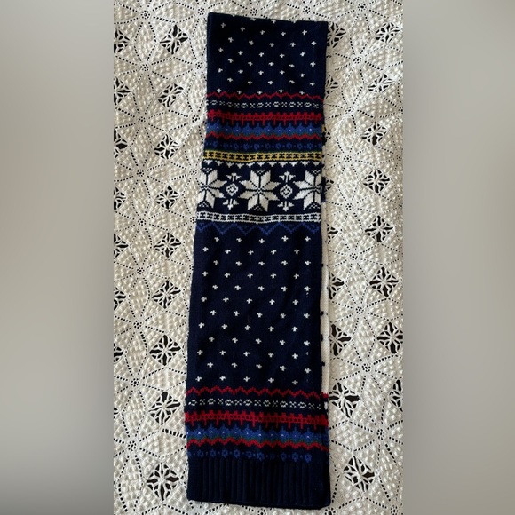 ✨POLO RALPH LAUREN Men's Holiday Intarsia Polo Bear Scarf Merino Wool - Picture 5 of 9